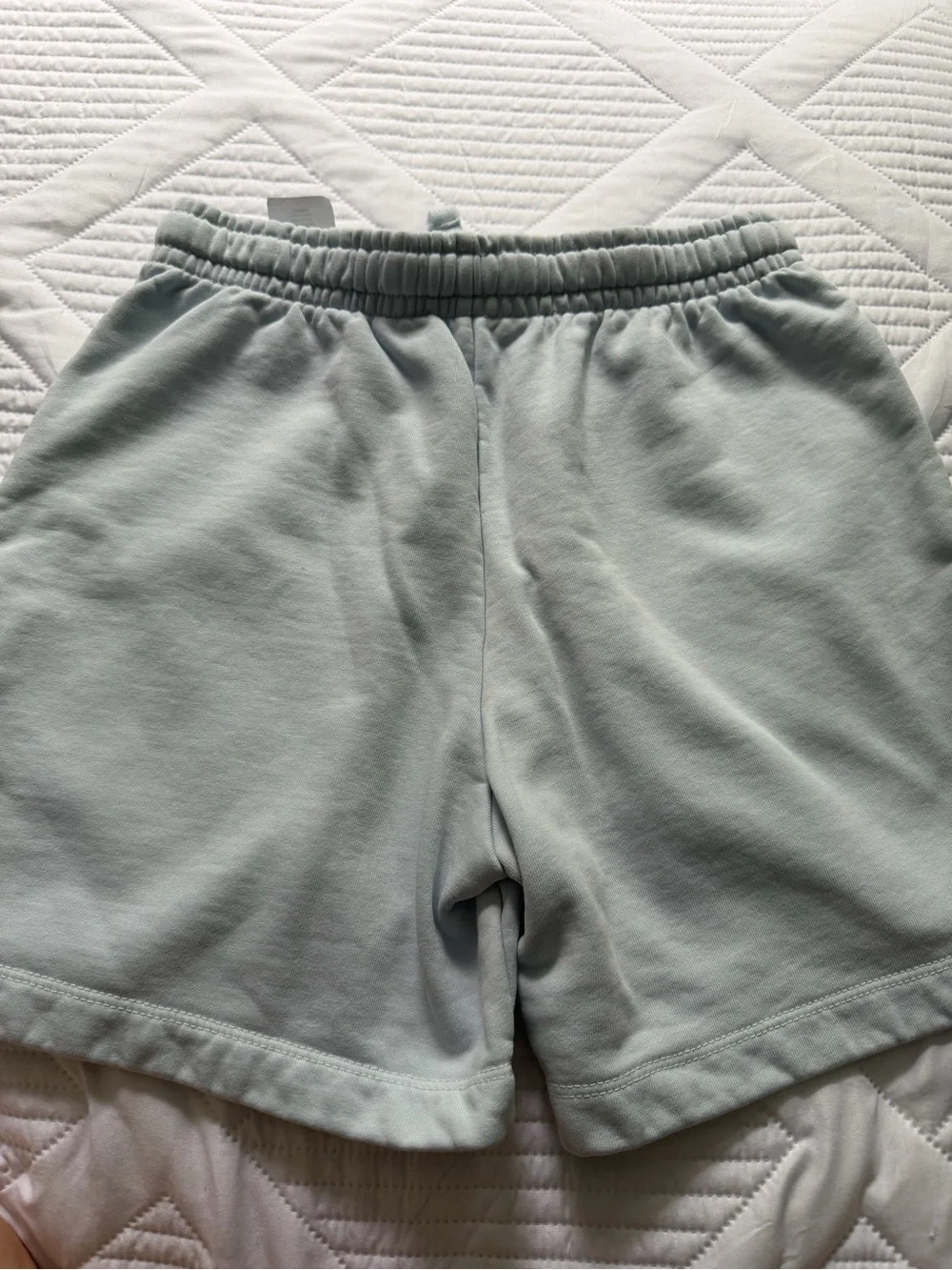 COACH Light Blue Cotton Drawstring Shorts